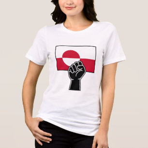 Greenland Is Not For Sale T-Shirt   Political Free Tri-Blend Shirt