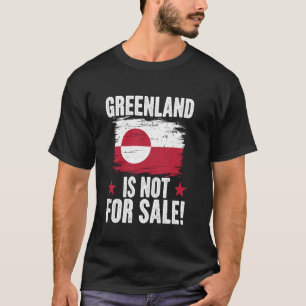 Greenland Is Not For Sale Vintage Greenland Flag T-Shirt