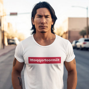 Greenland Ittoqqortoormiit Red Typography T-Shirt