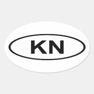 Greenland "KN" Oval Sticker