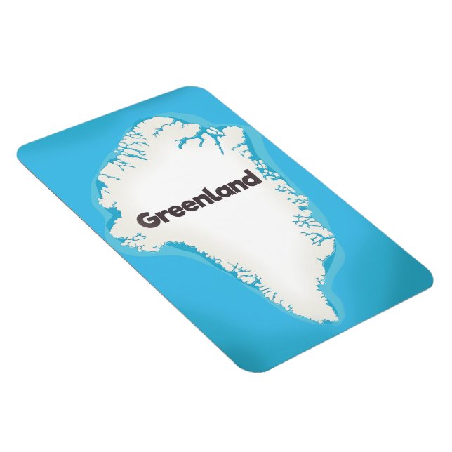 Greenland map magnet (Right Side)