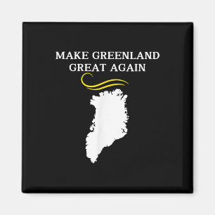 Greenland Map With Trump Hair Make Greenland Magnet