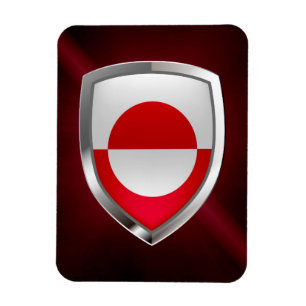 Greenland Mettalic Emblem Magnet