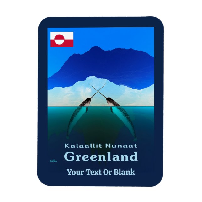 Greenland - Narwhal Magnet (Vertical)