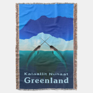 Greenland - Narwhal Throw Blanket