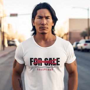 Greenland Not For Sale Graffiti Typography T-Shirt