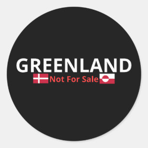 Greenland Not For Sale - Sovereignty Pride Design Classic Round Sticker