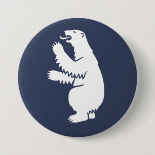 Greenland Polar Bear Coat of Arms 7.5 Cm Round Badge