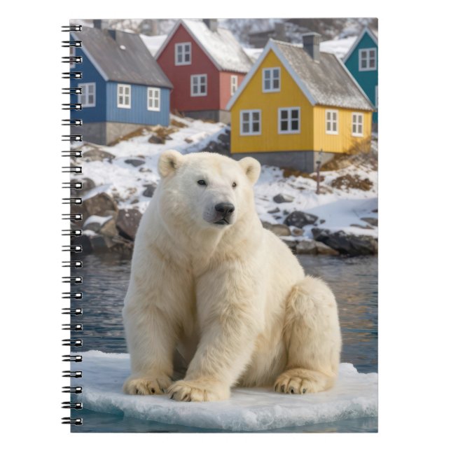Greenland Polar Bear On an Ice Floe Notebook (Front)