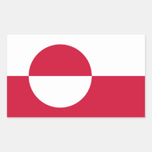 Greenland Rectangular Sticker