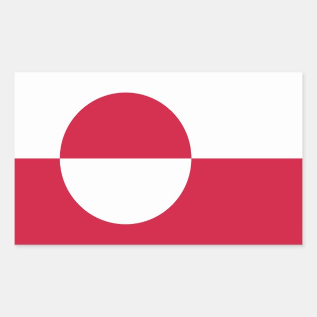 Greenland Rectangular Sticker (Front)