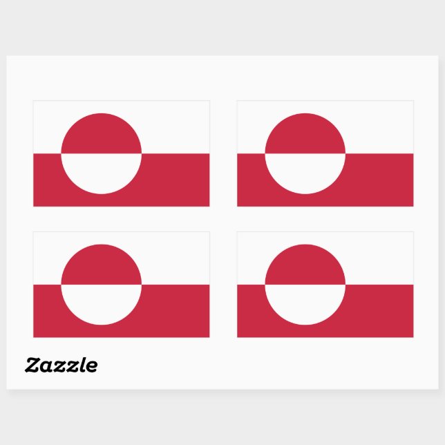 Greenland Rectangular Sticker (Sheet)