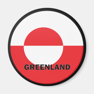 Greenland Roundel quality Flag Magnet