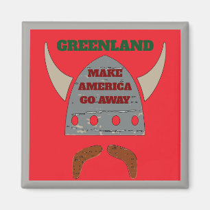 GREENLAND, Viking Head Magnet