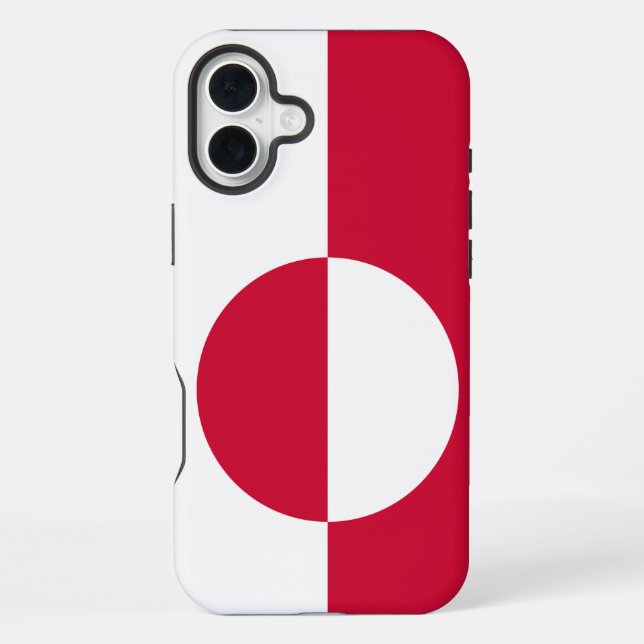 Greenlander flag iPhone case (Back)
