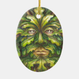 Greenman Ceramic Tree Decoration