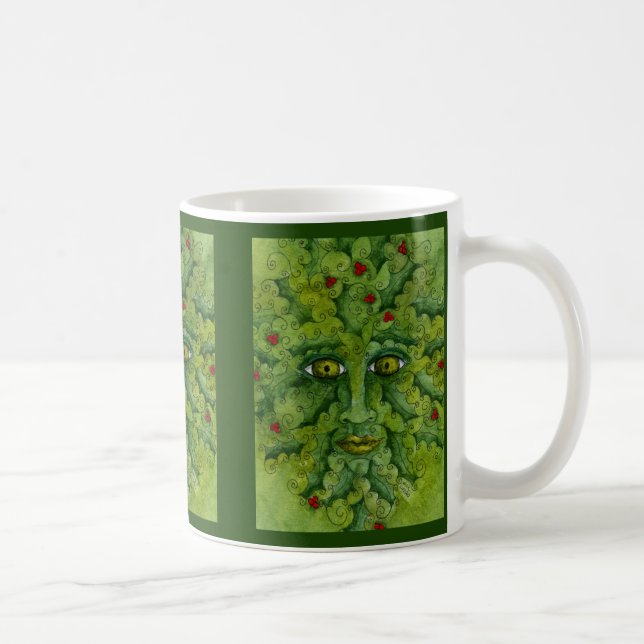 Greenman Holly Mug (Right)