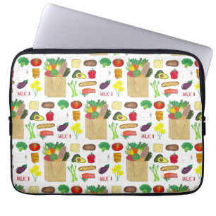 Greenmarket Grocery Shopping Fruit Vegetable Foods Laptop Sleeve