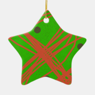greennery abstract art ceramic tree decoration