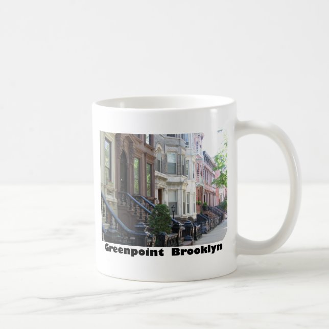 Greenpoint Brooklyn Brownstone Buildings Coffee Mug (Right)