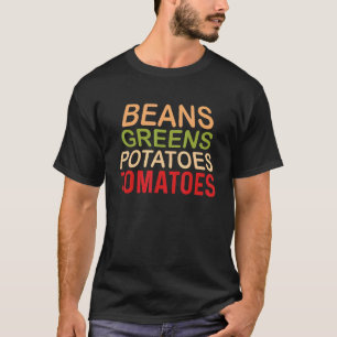 Greens Potatoes Tomatoes Vegan T-Shirt