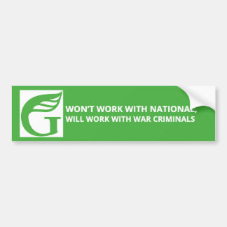 Greens - Won't work with National Bumper Sticker