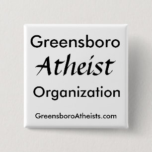 Greensboro, Atheist, Organisation, GreensboroAt... 15 Cm Square Badge