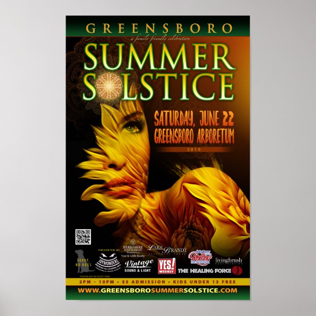 Greensboro Summer Solstice 2019 Souvenir Poster (Front)