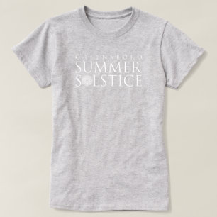 Greensboro Summer Solstice Simple Heathered Grey T-Shirt