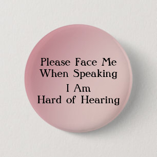 Greentone Hard of Hearing Button