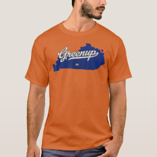 Greenup Kentucky KY Map T-Shirt