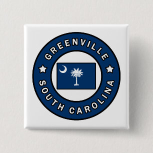 Greenville South Carolina 15 Cm Square Badge