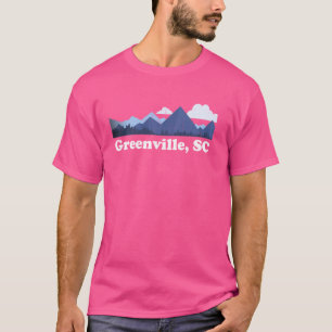 Greenville South Carolina Blue Ridge Mountains Ret T-Shirt