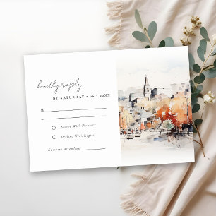 Greenville South Carolina Landscape Wedding RSVP Card