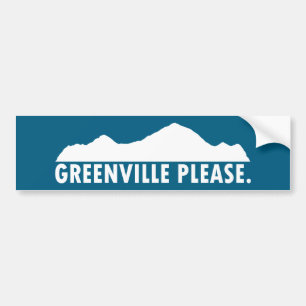 Greenville South Carolina Please Bumper Sticker