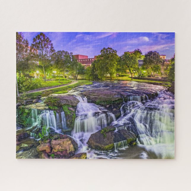 Greenville, South Carolina Reedy River Downtown   Jigsaw Puzzle (Horizontal)