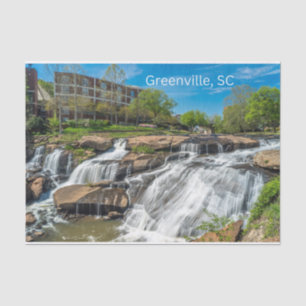 Greenville, South Carolina Reedy River Falls Park Tissue Paper