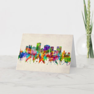 Greenville South Carolina Skyline Holiday Card