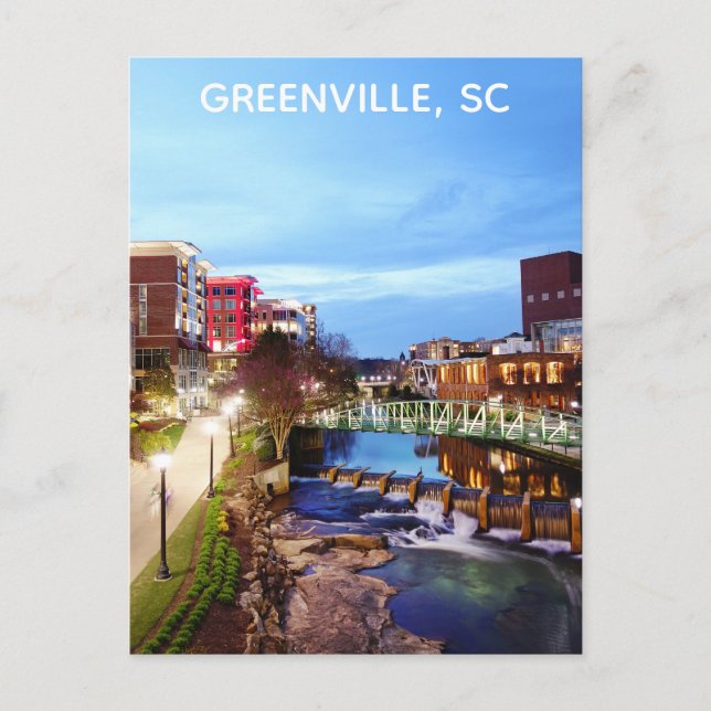 Greenville South Carolina Travel Photo Postcard (Front)