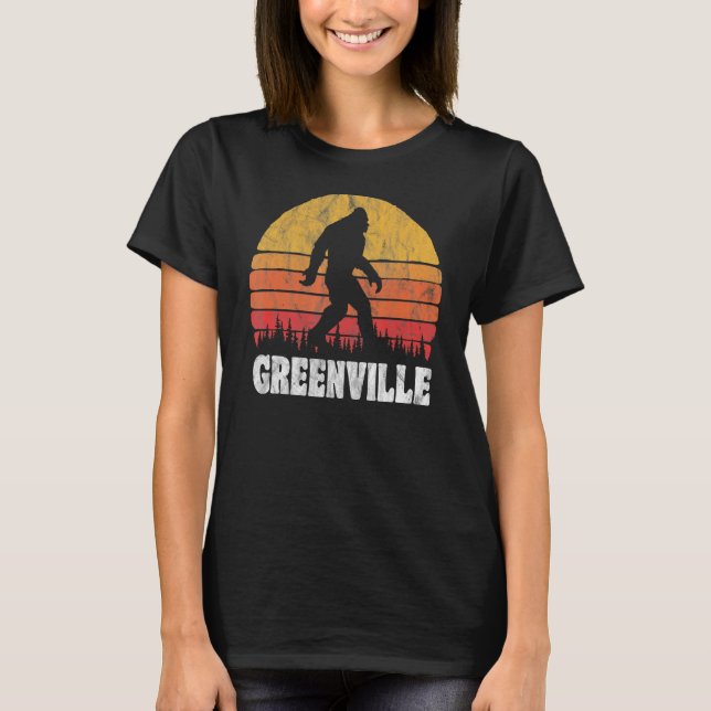 Greenville Vintage Eighties Bigoot Retro Sunset T-Shirt (Front)