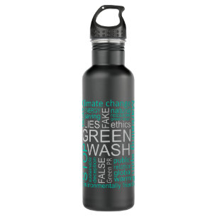 Greenwash Fake Lies Deception 710 Ml Water Bottle