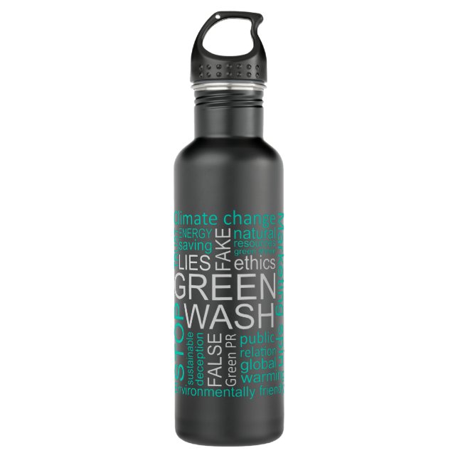 Greenwash Fake Lies Deception 710 Ml Water Bottle (Front)