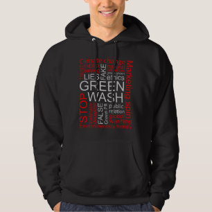 Greenwash Fake Lies Deception Hoodie