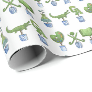 Greenwich Academy Topiary  Wrapping Paper