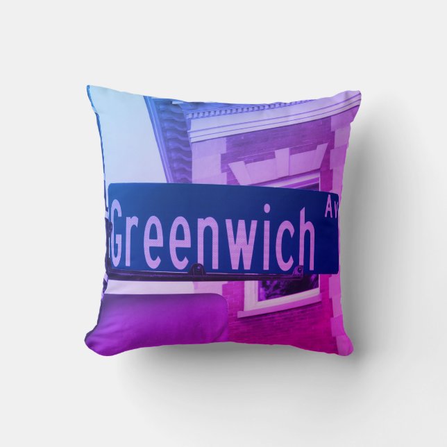 Greenwich Ave, Greenwich, CT Cushion (Front)