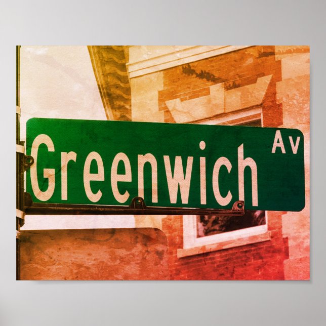 Greenwich Ave, Greenwich, CT Poster (Front)