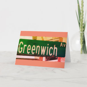 Greenwich Ave, Greenwich, CT Thank You Card