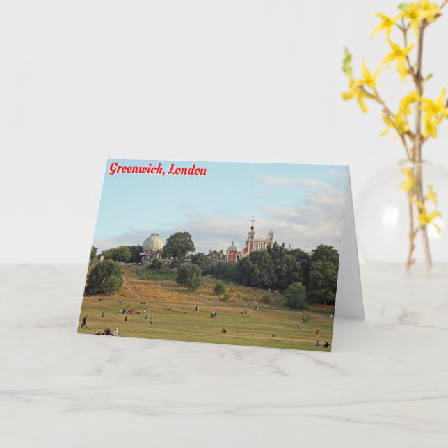 Greenwich Park, London Card (Yellow Flower)