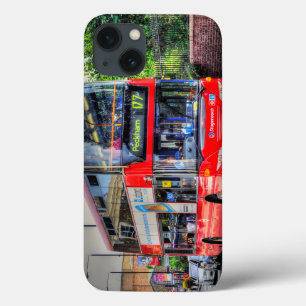 Greenwich to Peckham Red Double-decker Bus UK iPhone 13 Case