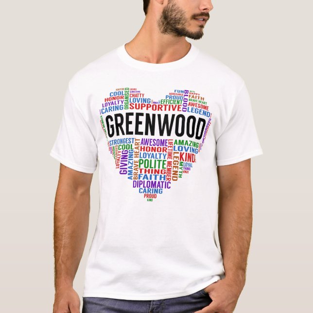 GREENWOOD Legend Heart T-Shirt (Front)